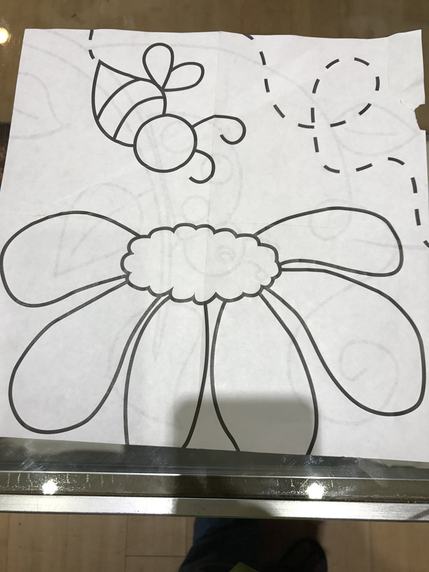 Bee & Flower 12x12