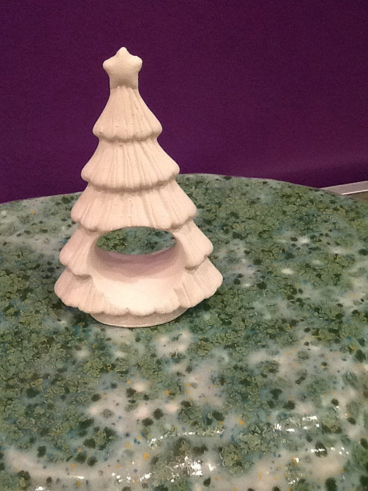 Flat Star Christmas Tree Napkin Ring Set 2